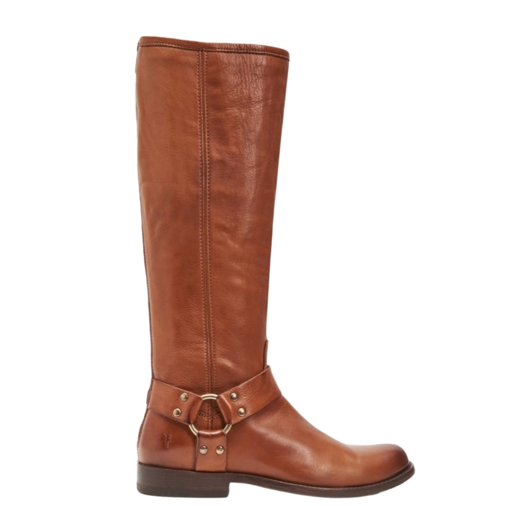 Frye Phillip Harness Tall Boot Whiskey Size 5.5